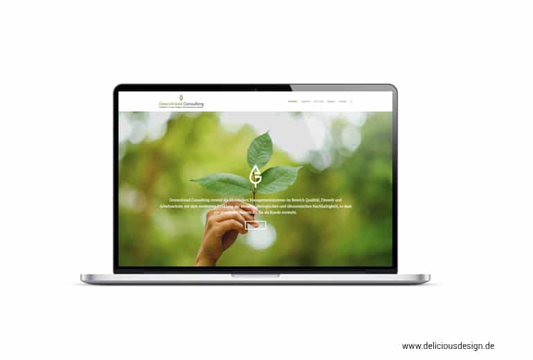 Webdesign für Peggy Wenzel Greenahead Consulting - Delicious Design